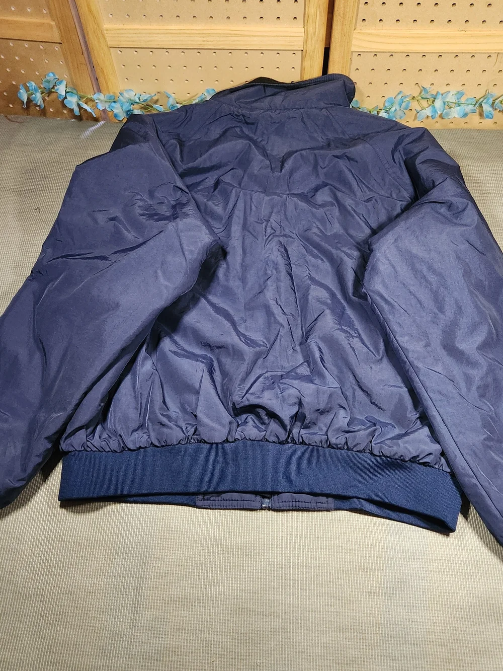 Baru Sports Navy Blue 'Tachi Palace lotel & Casino' Bomber Jacket - Size XL